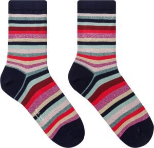 Paul Smith Women Sock - glitter stripe detail